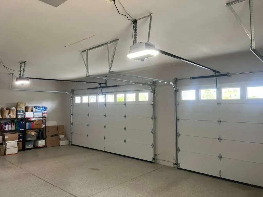 Two custom garage doors installed in Rancho Mirage
